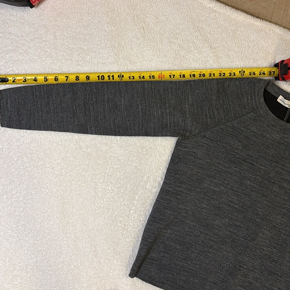 grey melange wool golden goose round neck sweater shirt - Picture 10 of 16